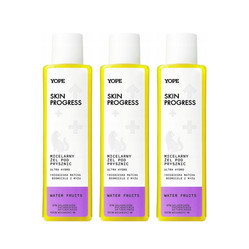 Zestaw: 3x Yope - Skin Progress Micelarny żel pod prysznic Ultra Hydro Water Fruits 200ml