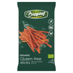 BIOPONT PALUSZKI O SMAKU PAPRYKI WĘDZONEJ BEZGLUTENOWE BIO 45 g
