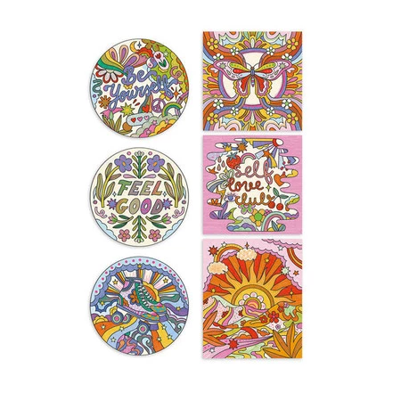 Janod Zestaw kreatywny Kontury i brokatowe wzory Kraina snów 8+