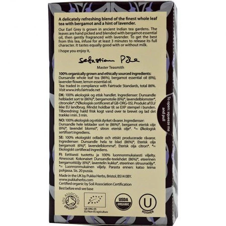 Pukka — Gorgeous Earl Grey — 20 torebek x 2 g