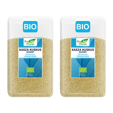 Zestaw 2x Bio Planet − Kuskus razowy BIO − 1 kg