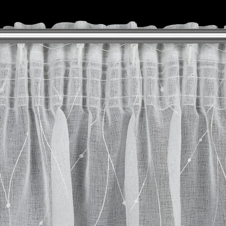 FIRANA GOTOWA ARLENA NA TAŚMIE 140 X 270 CM BIAŁY