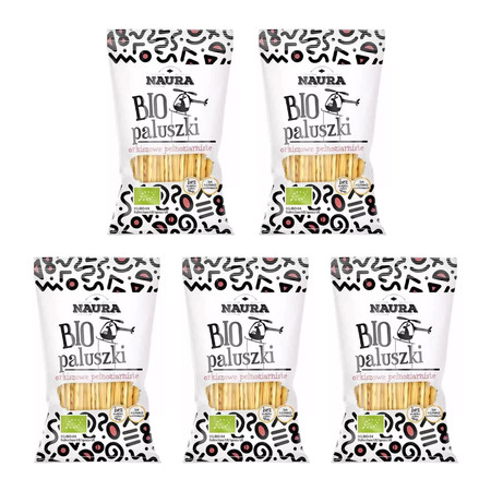 Zestaw 5x Paluszki orkiszowe pełnoziarniste BIO 45 g