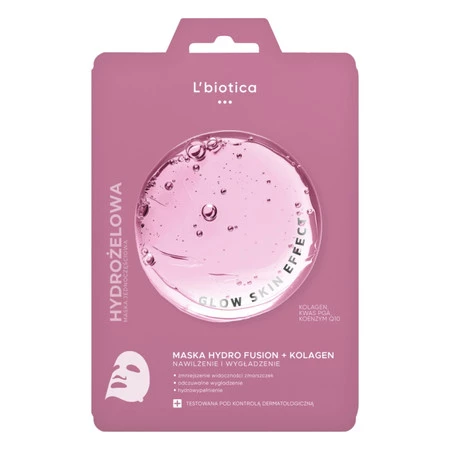 L'biotica Hydrożelowa maska do twarzy z kolagenem 1 szt.