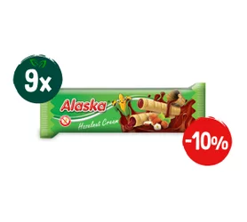 Zestaw: 9x Rurki kukurydziane z kremem orzechowym BEZGL. 18 g