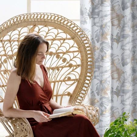 Zasłona ZAS/LAYLA3/SR+SZ 140X250 PRZEL