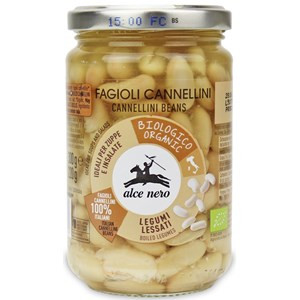 ALCE NERO FASOLA CANNELLINI W ZALEWIE BIO 300 g (220 g) (SŁOIK) - Nabea.pl