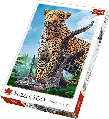 Puzzle 500 Dziki lampart 37332 -