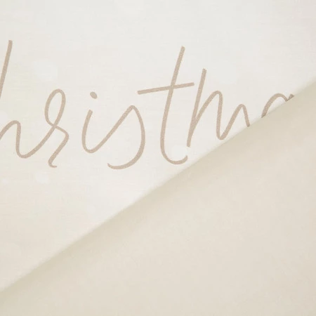 Komplet pościeli świątecznej 140x200 cm z mikrowłókna – beżowy