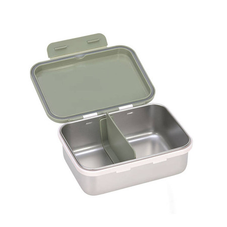 Lassig Lunchbox ze stali nierdzewnej Happy Prints oliwkowy