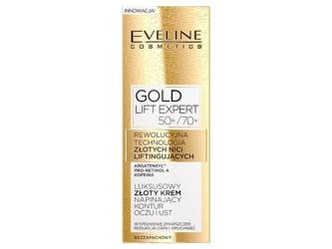 Gold Lift Expert luksusowy złoty krem napinający kontur oczu i ust 50+/70+ 15ml