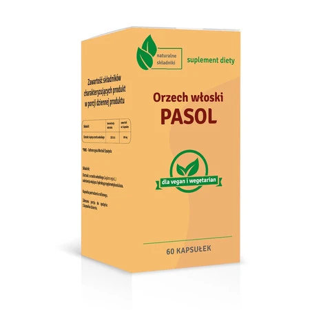 Orzech włoski PASOL 500mg, 60 kaps. PCF