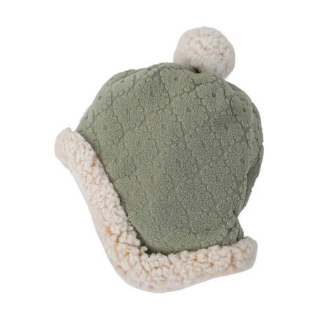 Lodger Dwuwarstwowa zimowa czapeczka z polaru szałwiowa Fleece Elm 3-6 m