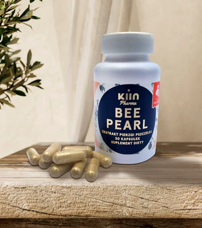 Kiin Pharma − Bee Pearl, ekstrakt z pierzgi pszczelej − 30 kaps.