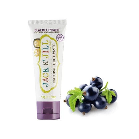 Jack N'Jill, Naturalna Pasta do zębów, organiczna czarna porzeczka i Xylitol, 50g