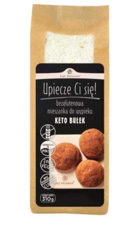 Pięć Przemian − Bezglutenowa mieszanka do wypieku keto bułek − 310 g