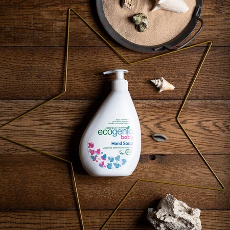 Ecogenic Baby, Mydło do rąk w płynie dla dzieci z pompką, bezzapachowe, 500 ml