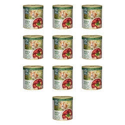 Zestaw 10x PURE NATURE DOG Wild Huhn - dziczyzna i kurczak z żurawiną dla dorosłych psów (800g)