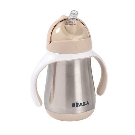 Beaba Bidon niekapek ze słomką termiczny 250 ml Clay Earth