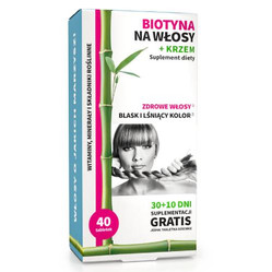 Noble Health Biotyna na włosy + Krzem, 40 tabl.