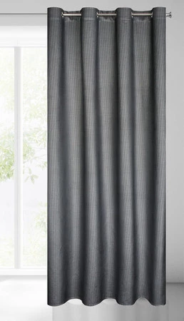 ZASŁONA GOTOWA DARCY 140 X 250 CM CZARNY