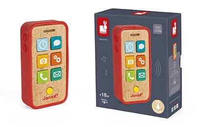 Janod Telefon drewniany z dźwiękami