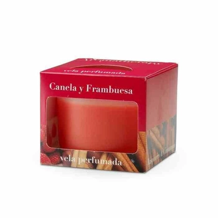 CM - Świeca Cordoba 9x7,5cm. Cinnamon-raspberry re