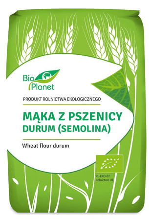 BIO PLANET MĄKA Z PSZENICY DURUM BIO 1kg