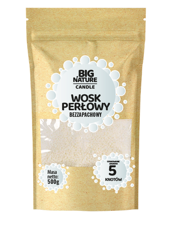 Big Nature Wosk Perłowy Biały 500g