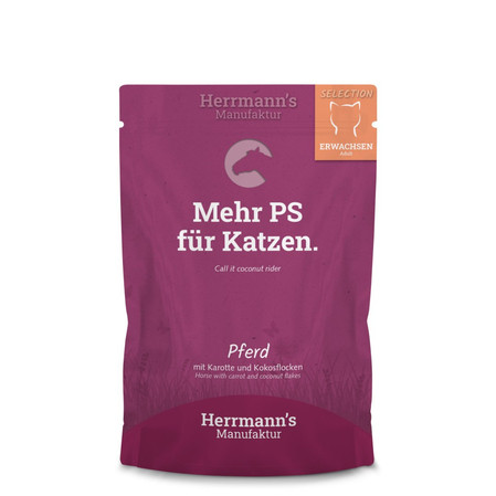 Zestaw 10x HERRMANN'S Selection Cat Pferd - konina (100g)
