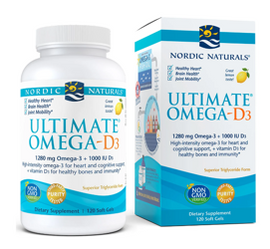 Nordic Naturals  Ultimate Omega-D3 120 kaps. smak cytryna