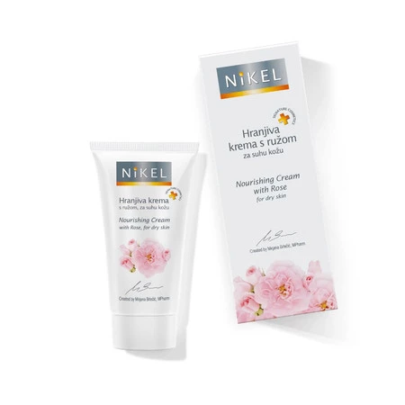 NIKEL, Nawilżający krem do twarzy z Różą, 50ml