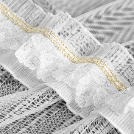 FIRANA GOTOWA MEGAN 140 X 250 CM BIAŁY