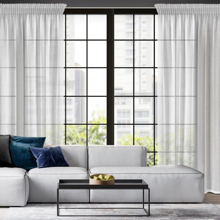 FIRANA GOTOWA MARINA NA TAŚMIE 140 X 270 CM BIAŁY