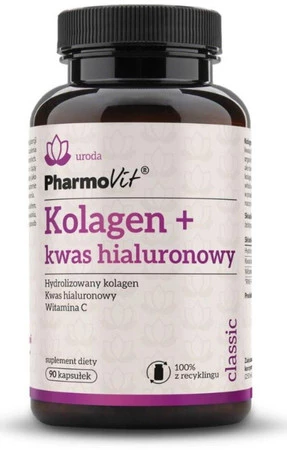 Pharmovit Kolagen + kwas hialuronowy 90 kaps.