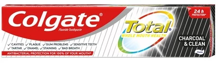 Colgate Pasta do zębów Total Charcoal & Clean  75ml