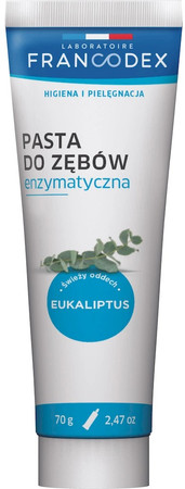 FRANCODEX Zestaw do czyszczenia zębów psa kota 70g
