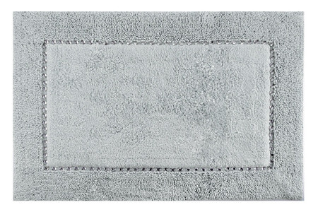 DYWANIK ŁAZIENKOWY CHIC 60 X 90 CM SREBRNY