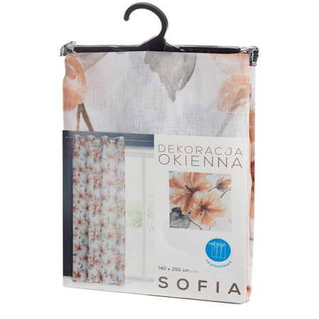 FIRANA GOTOWA SOFIA 140 X 250 CM BIAŁY