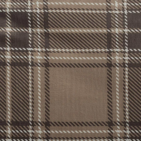 Koc Sherpa 150x200 skandynawski beżowy w kratę