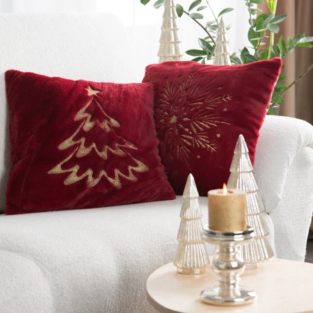 POSZEWKA ŚWIATECZNA 120B 45 X 45 CM CIEMNOZIELONY