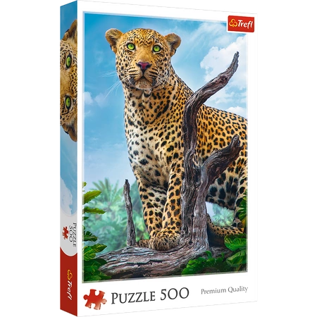 Puzzle 500 Dziki lampart 37332 -
