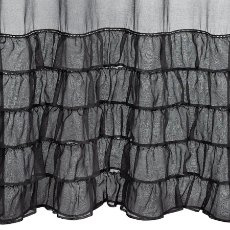 FIRANA GOTOWA CARLI NA TAŚMIE 140 X 250 CM CZARNY