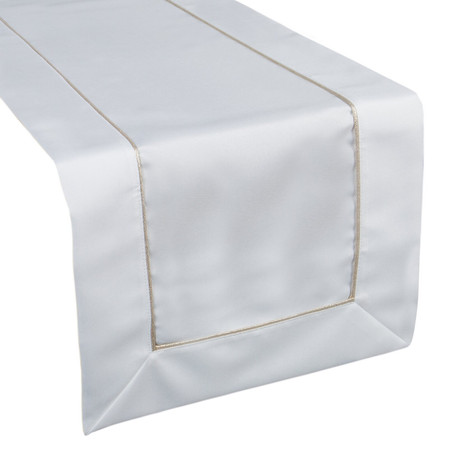 OBRUS MADELE 40 X 180 CM BIAŁY