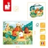 Janod Puzzle w walizce Witajcie na farmie 20 elementów 2+, Made in France
