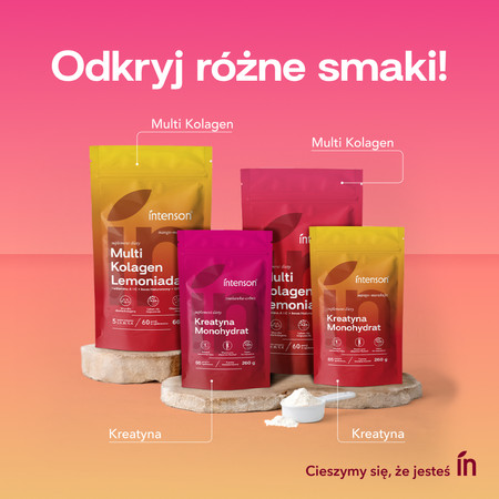 Intenson Kreatyna Monohydrat smak truskawka-arbuz 260g