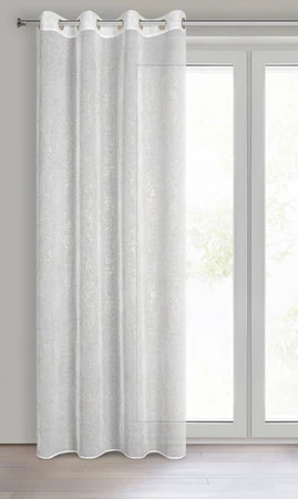 FIRANA GOTOWA ANITA 140 X 250 CM BIAŁY