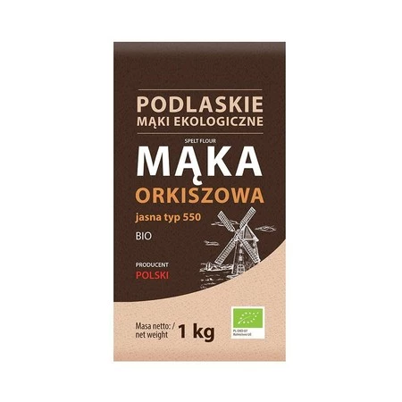 BioLife − Mąka orkiszowa jasna typ 550 BIO − 1 kg