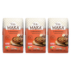 Zestaw 3x ToTa! Mąka pszenna luksusowa typ 500 - 1 kg