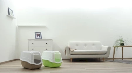 KERBL Minka Kuweta zamykana dla kota Zielono-Biała